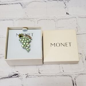 Monet Grapes Brooch